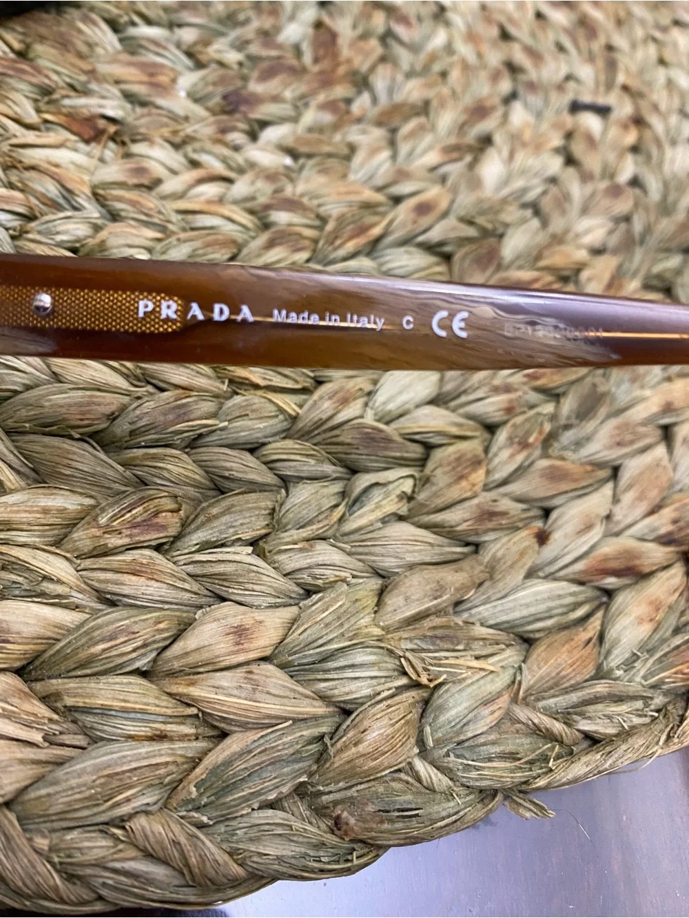 Prada Brown Tortoiseshell Sunglasses with Dark Brown Lenses